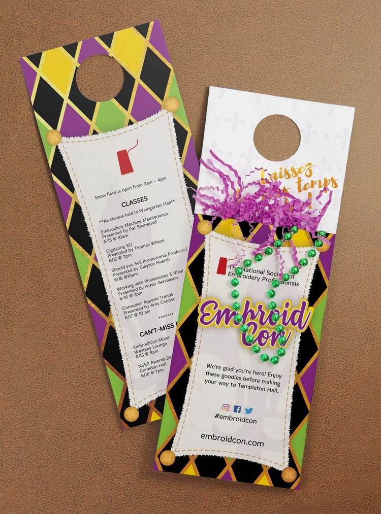 Mardi Gras Door Hanger