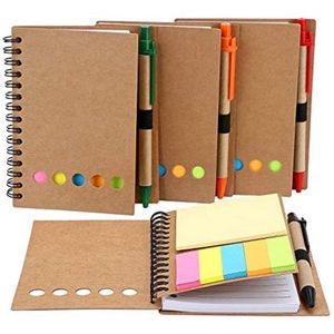 Kraft Paper Cover Spiral Notebook Lined