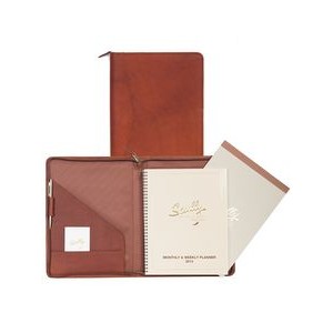 Canyon Leather Zip Wired Planner & Letter Pad