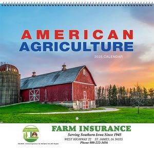 American Agriculture Wall Calendar: 2025 Spiral Bound